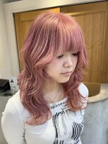 テトラ バイ ネオリーブ 横浜西口店(tetra by neolive)&nbsp;ハイトーン　ピンクベージュ　レイヤー巻き髪　ブリーチ横浜★
