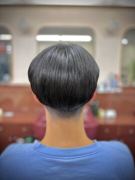 理容 鮎川 グラデーションカット
