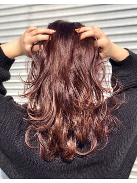 マリブ ヘアリゾート みどり店(malibu hair resort) イルミナカラー×レッド