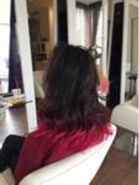 アフ(ahu) 毛先カラー