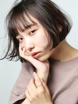 テトヘアー(teto hair) bob［切りっぱなし・ワンレングス・黒髪・ストレート］