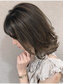 ミディアム20代30代40代イメチェンフルバング似合わせカット美髪