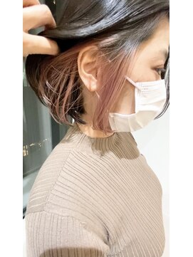 ネオリーブギンザ 銀座店(Neolive GINZA) ボブとの相性抜群なインナーカラー イヤリングカラー☆