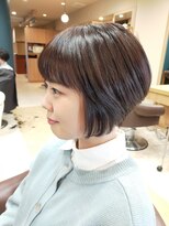 ヘアサロンアンドヘアメイクディー(hair salon hair make D)&nbsp;仙台D　ナチュラルボブ ショートボブ ミニボブ ワンカールボブ
