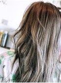 20代30代大人かわいい小顔ハイライトカラー透け感