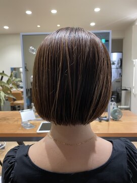 クローゼット 新宿(closet) 外ハネボブ/ペールベージュ[髪質改善/ヘッドスパ白髪染め/新宿】