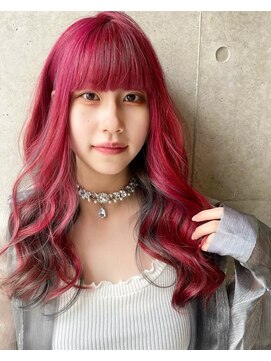 クッキー ヘアーアンドメイク(COOKIE Hair&Make) 【COOKIE】ピンク×インディゴブルー