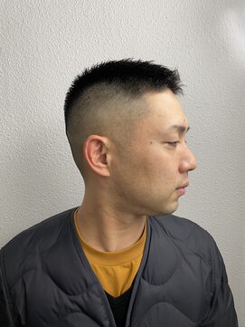 プレミアムバーバー 銀座店(PREMIUM BARBER produce by HIRO GINZA) 坊主風ハイフェード