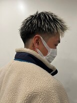 ビーテックバイゼン 山科店(B-TECH by Zen)&nbsp;ツーブロック短髪モテるスーツ束感メッシュシークレットパーマ