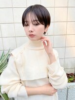 ソーコ 渋谷(SOCO)&nbsp;大人ショートボブ丸みショートカットマッシュショート前髪あり