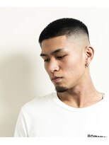 レンゲン(LENGEN) 束感刈り上げビジネス七三ツーブロックアップバング１０４３
