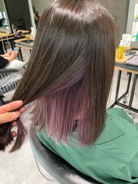 ピカイチ(pikaichi) *pikAicHi*インナーカラー×ペールパープル