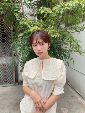 アンバー 池袋(amber) 切りっぱなしボブ/美髪/ピンクブラウン[池袋駅]