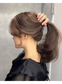 レイヤーカットマッシュショートボブウルフカット韓国◎前髪なし