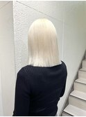ブリーチのみ/抜きっぱなし/ホワイトブロンド/福岡ハイトーン