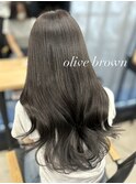 透明感オリーブブラウンオリーブグレージュオリーブカラー＊RINA