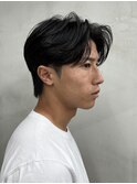 メンズカット/センターパート/ニュアンスパーマ/アップバング