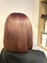 ヘアーサロンカルド(hair salon CALDO)&nbsp;丸みボブ　ペールピンク