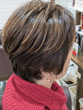 グリーン(Green) リタッチ&ハイライト白髪ぼかし