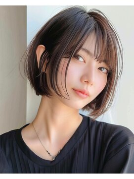 ゴカンムード(Gokan mood) ハイライトバレイヤージュダブルカラーショートカット30代40代