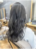 アッシュグレージュ/レイヤースタイル/黒髪/我孫子