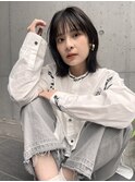 顔まわりレイヤー外ハネ韓国風ヘア髪質改善浦和ボブ