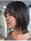 【色気と抜け感】くびれボブ × サイドバング