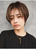 〈a21〉ショート韓国ボブハイライト髪質改善ブリーチ前髪20.30代