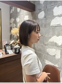 切りっぱなしボブ