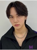 センターパート 韓国ヘア 眉毛カット マッシュショート 20代