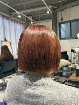 インク(inc) レッドブラウン/ブリーチなし/ボブ/髪質改善トリートメント