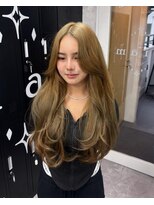 ティアム 渋谷店(Tiam shibuya) 伸ばしかけヘア/小顔ヘア/ブリーチなしカラー/髪質改善