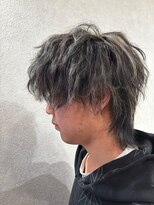 アフィネ ヘアライフデザイン(Affiner HAIR LIFE DESIGN)&nbsp;無造作束感】コントラストハイライト×レイヤーウルフ