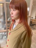 アコット(Acotto.) ブリーチなしダブルカラー ピンクオレンジ