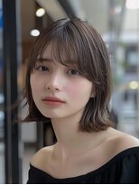 ナック ウメダ(knack UMEDA)&nbsp;透けバング柔らか外ハネボブ