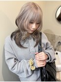 ハッシュカット/ホワイトベージュ/ハイトーン/ワンカラー/名古屋