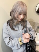 キオク(KIOX)&nbsp;ハッシュカット/ホワイトベージュ/ハイトーン/ワンカラー/名古屋