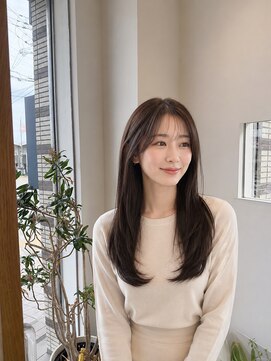 ビーアップヘアー(be:up hair) 艶髪ロングレイヤー×縮毛矯正