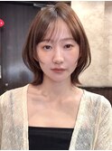 ☆春日☆縮毛矯正ミルクブラウンダウンバングダークパープル83