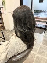 バセット バイ アルター 鎌取店(basset by aL-ter)&nbsp;ハッシュカット/グレージュ/デザインカラー／鎌取