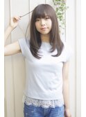 ネイビーアッシュカラー☆ナチュラルストレート【Rire 尚平】