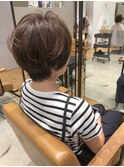 襟足すっきり丸みショート
