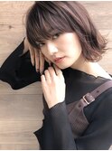 秋冬ボブ ラベンダー
