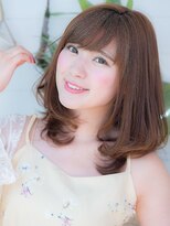 オーブ ヘアー アムール 学芸大学店(AUBE HAIR amour)&nbsp;毛先カール♪愛されセミディ