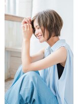 ネオリーブクレア 綱島店(Neolive Krea) 大人可愛い20代30代40代小顔ワンサイドショートボブ丸み前下がり