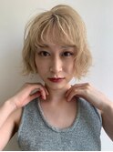 小顔/外ハネ/ショート/フェザーバンク[表参道/表参道駅]