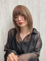 リアイス(Re:ICE) ミニウルフ/くすみブルー/流れるレイヤー/インナーハイライト