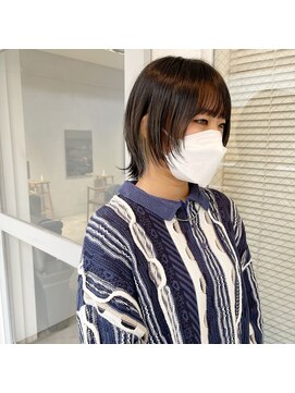 ミント(mint) ウルフショート/ウルフボブ/ボブルフ/グレー