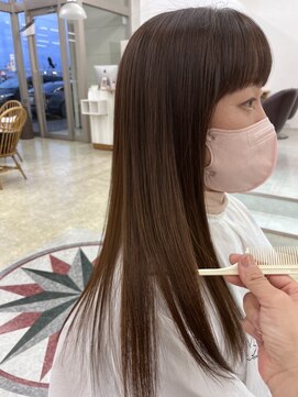 レオ 幸手(Leo) 20代30代40代大人可愛い髪質改善カラー艶感ストレート透明感