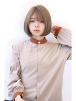 オーロ 緑地公園店(ORO)&nbsp;オリーブカラーハイライトカラー小顔くすみカラーくびれショート